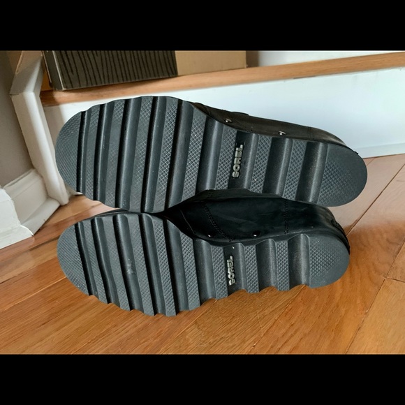 🚫SOLD🚫 Sorel Joan of Arctic Wedge Boots Waterproof Black sz 10 - Picture 5 of 5